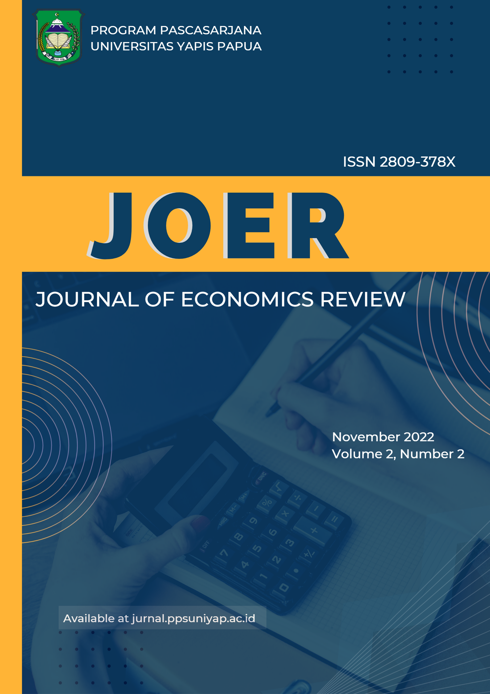 					View Vol. 2 No. 2 (2022): Journal of Economics Review (JOER)
				